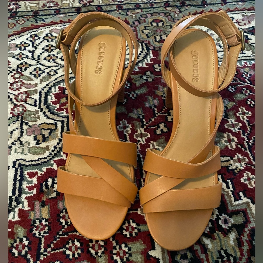 Soludos Emile Strappy Sandals 8.5 Tan/Nude